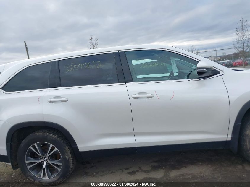 2019 TOYOTA HIGHLANDER LE - 5TDBZRFH0KS995864