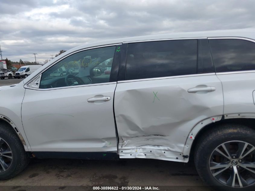 2019 TOYOTA HIGHLANDER LE - 5TDBZRFH0KS995864