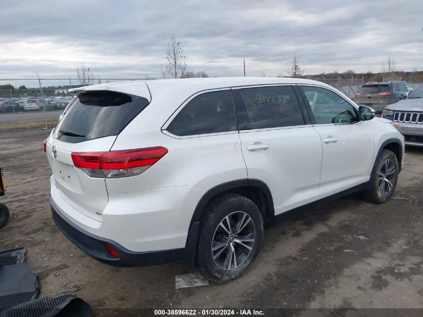 2019 TOYOTA HIGHLANDER LE - 5TDBZRFH0KS995864