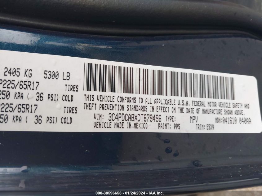 2013 DODGE JOURNEY SE - 3C4PDCABXDT679496