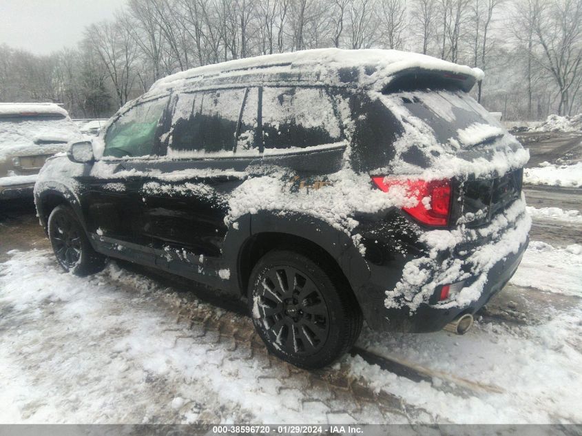 2022 HONDA PASSPORT AWD ELITE - 5FNYF8H00NB014719