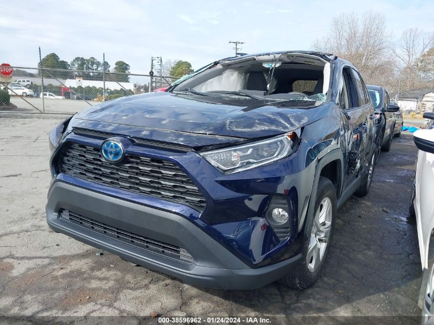 2021 TOYOTA RAV4 XLE HYBRID - 4T3RWRFV4MU046784