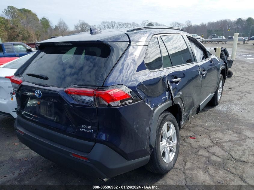 2021 TOYOTA RAV4 XLE HYBRID - 4T3RWRFV4MU046784