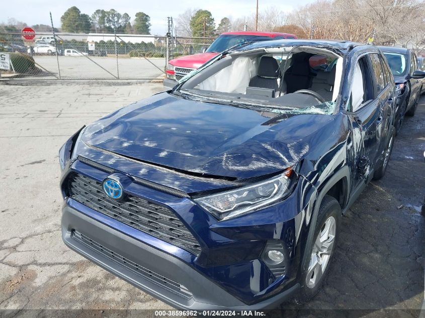 2021 TOYOTA RAV4 XLE HYBRID - 4T3RWRFV4MU046784