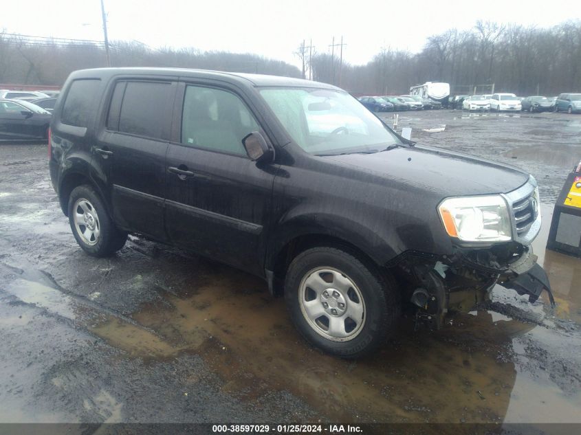 2015 HONDA PILOT LX - 5FNYF4H20FB049465