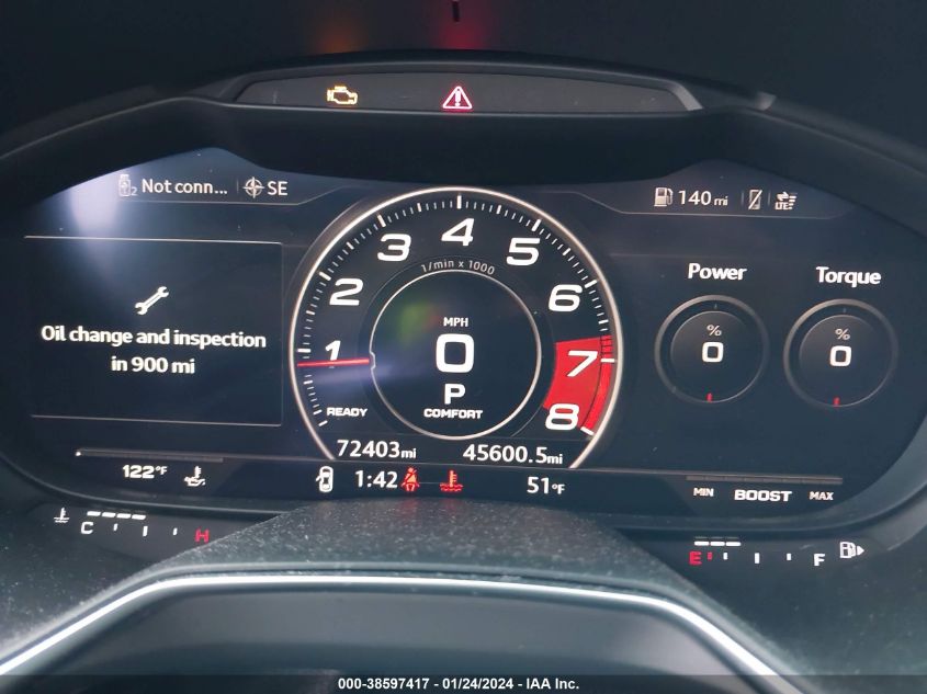 2022 AUDI TT 45 TFSI QUATTRO S TRONIC - TRUAEAFV4N1000668