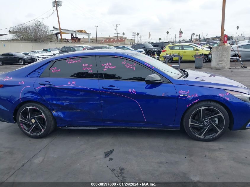 2023 HYUNDAI ELANTRA N LINE - KMHLR4AFXPU584421