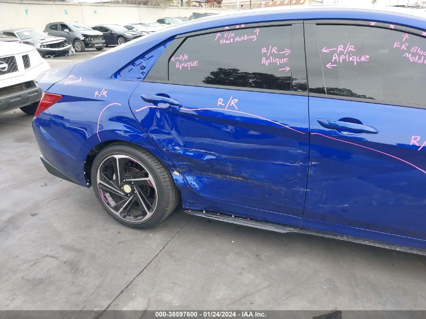 2023 HYUNDAI ELANTRA N LINE - KMHLR4AFXPU584421