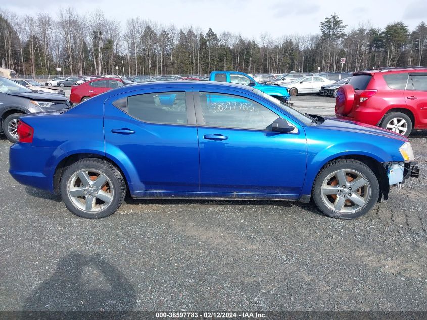 2013 DODGE AVENGER SE - 1C3CDZAB0DN688522