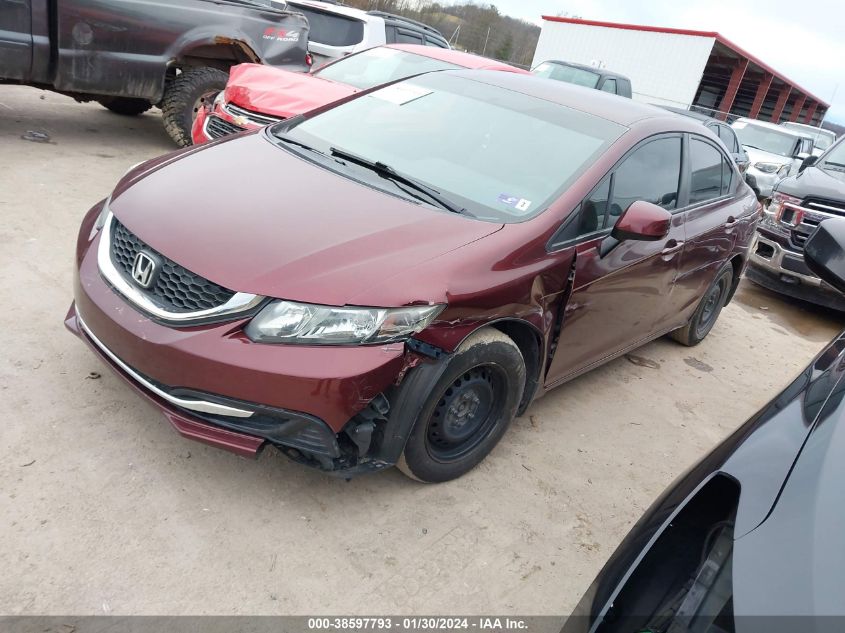 2013 HONDA CIVIC LX - 19XFB2F58DE049916