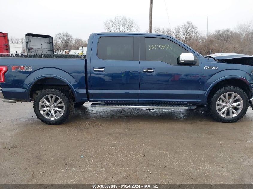 2017 FORD F-150 LARIAT - 1FTEW1EF3HKC70461
