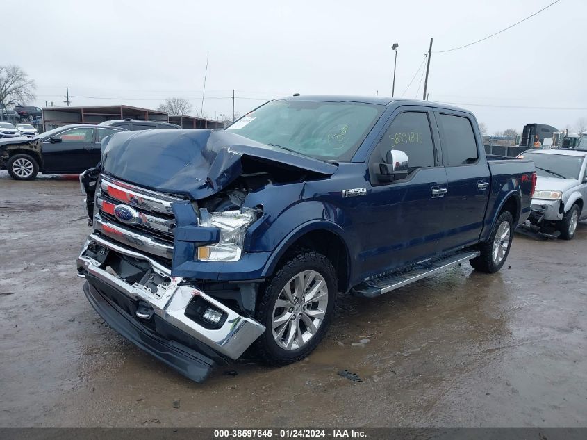 2017 FORD F-150 LARIAT - 1FTEW1EF3HKC70461