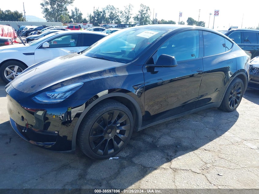 VIN 5YJYGDEE9MF302078 2021 TESLA MODEL Y