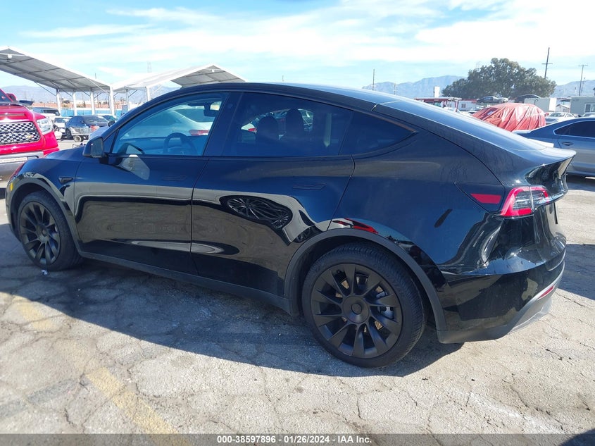VIN 5YJYGDEE9MF302078 2021 TESLA MODEL Y