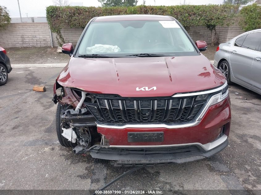 2022 KIA CARNIVAL MPV LX SEAT PACKAGE - KNDNB4H35N6123741