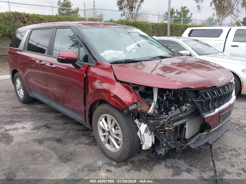 2022 KIA CARNIVAL MPV LX SEAT PACKAGE - KNDNB4H35N6123741