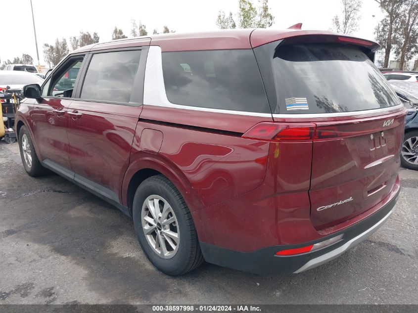 2022 KIA CARNIVAL MPV LX SEAT PACKAGE - KNDNB4H35N6123741