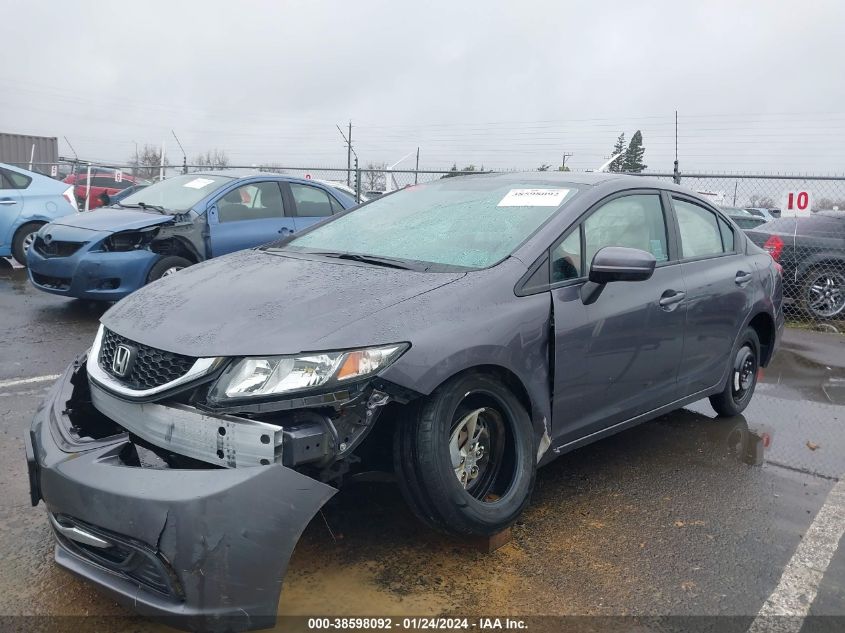2014 HONDA CIVIC LX - 19XFB2F57EE238168
