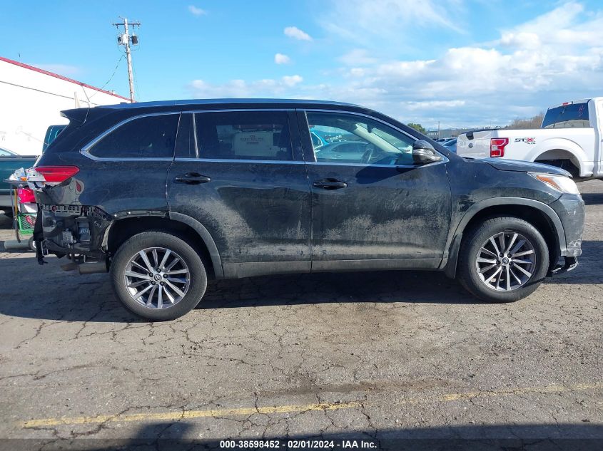 2019 TOYOTA HIGHLANDER XLE - 5TDJZRFH4KS599206