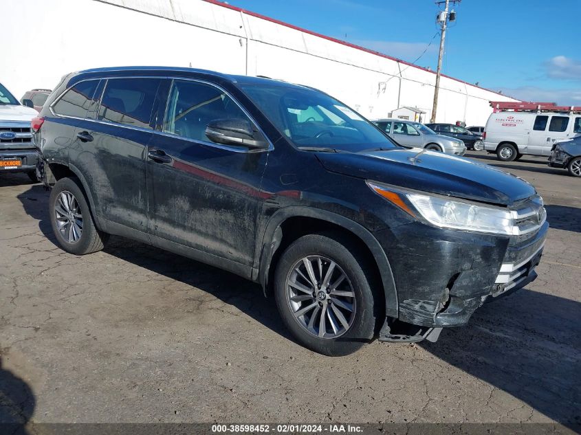 2019 TOYOTA HIGHLANDER XLE - 5TDJZRFH4KS599206