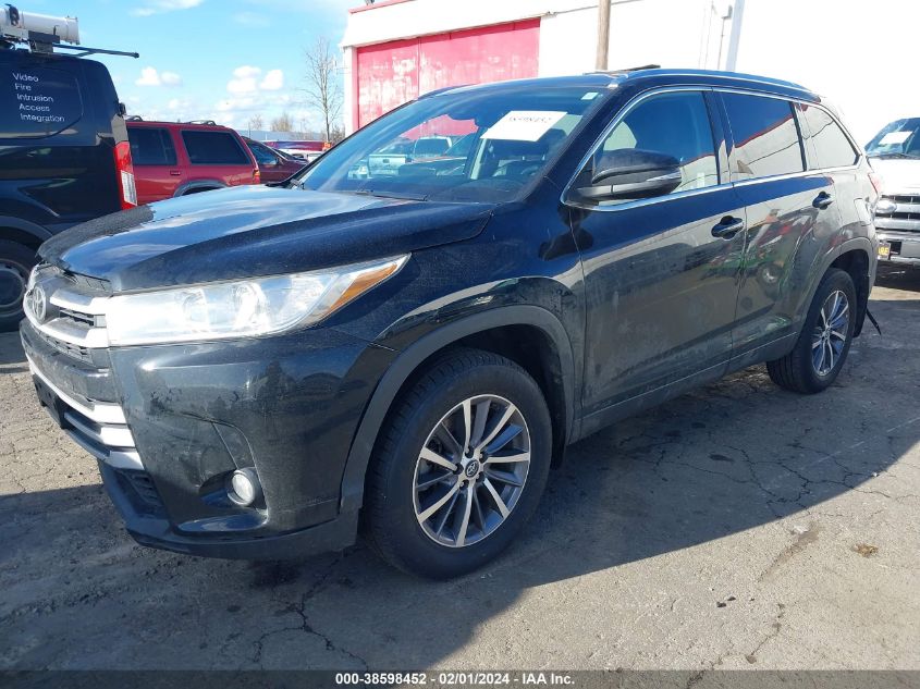 2019 TOYOTA HIGHLANDER XLE - 5TDJZRFH4KS599206