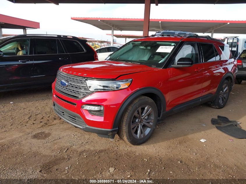 VIN 1FMSK7DH7NGA14645 2022 FORD EXPLORER XLT