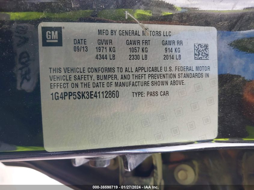 2014 BUICK VERANO - 1G4PP5SK3E4112860