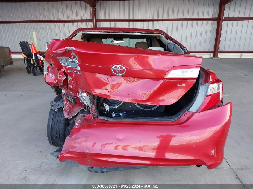 2013 TOYOTA CAMRY LE - 4T4BF1FK9DR276912