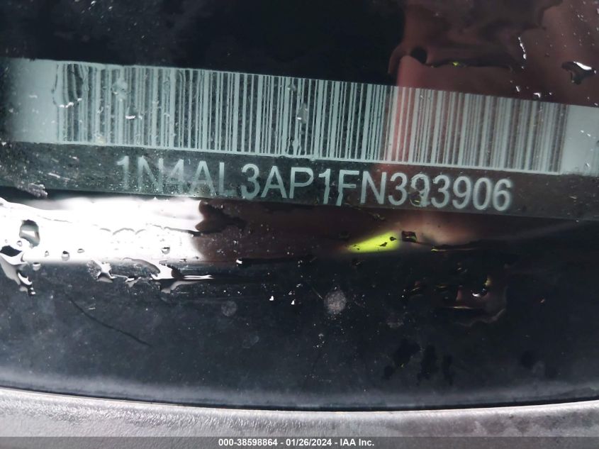 2015 NISSAN ALTIMA 2.5/S/SV/SL - 1N4AL3AP1FN393906