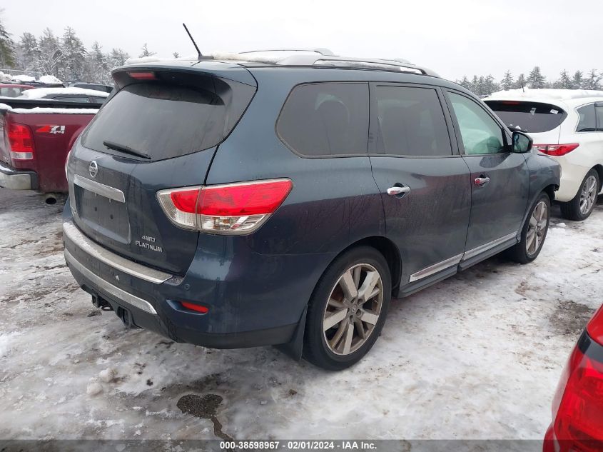 2014 NISSAN PATHFINDER PLATINUM - 5N1AR2MM7EC714180