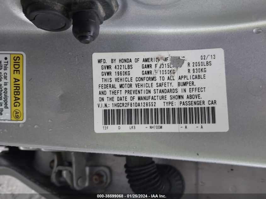 2013 HONDA ACCORD EX-L - 1HGCR2F81DA128552