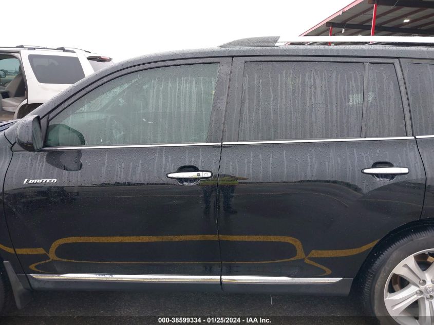 2013 TOYOTA HIGHLANDER LIMITED - 5TDYK3EHXDS121814