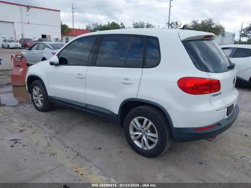 2014 VOLKSWAGEN TIGUAN S - WVGAV3AX7EW529559