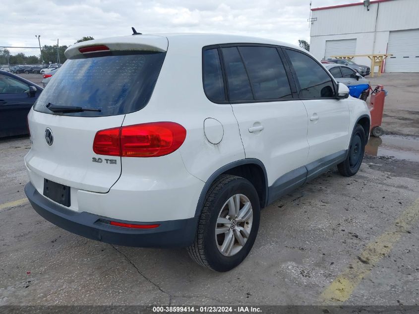 2014 VOLKSWAGEN TIGUAN S - WVGAV3AX7EW529559