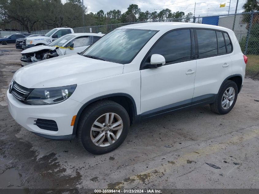 2014 VOLKSWAGEN TIGUAN S - WVGAV3AX7EW529559