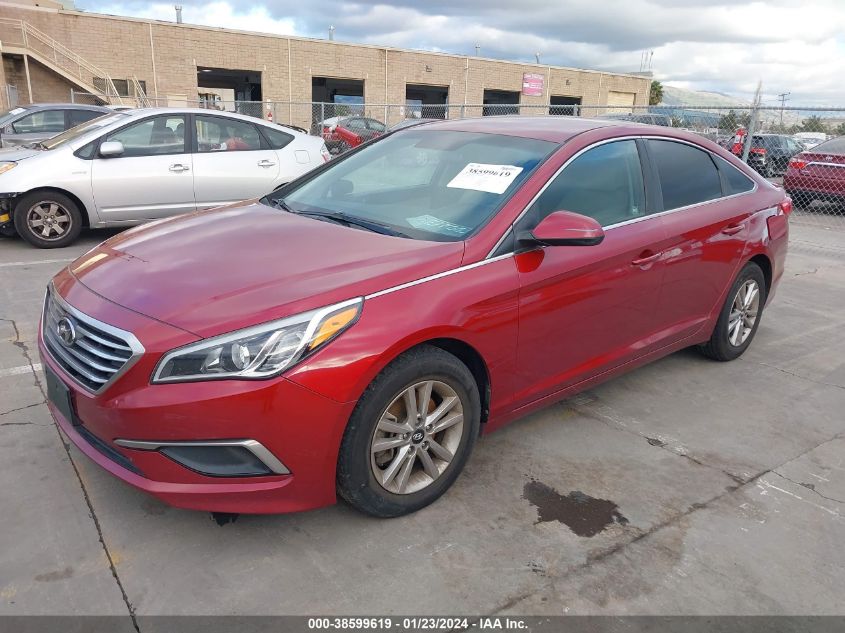 2016 HYUNDAI SONATA SE - 5NPE24AF0GH361543