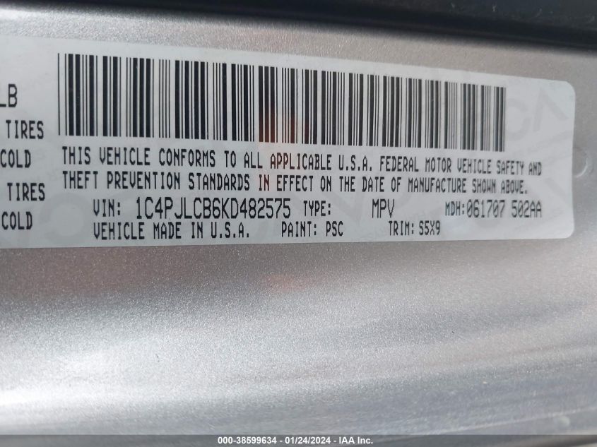 2019 JEEP CHEROKEE LATITUDE FWD - 1C4PJLCB6KD482575