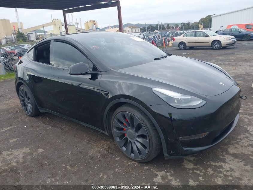 2022 TESLA MODEL Y PERFORMANCE DUAL MOTOR ALL-WHEEL DRIVE - 7SAYGDEF6NF336153