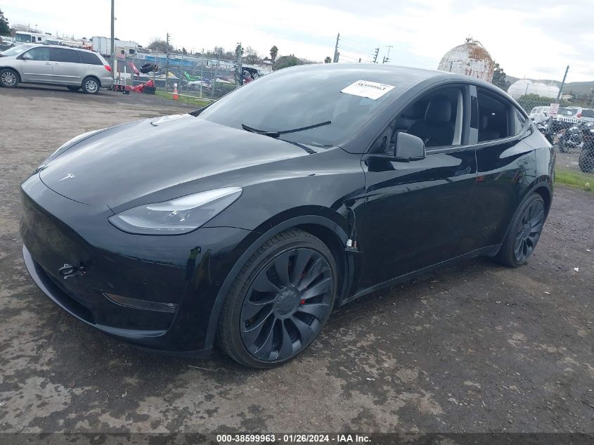 2022 TESLA MODEL Y PERFORMANCE DUAL MOTOR ALL-WHEEL DRIVE - 7SAYGDEF6NF336153