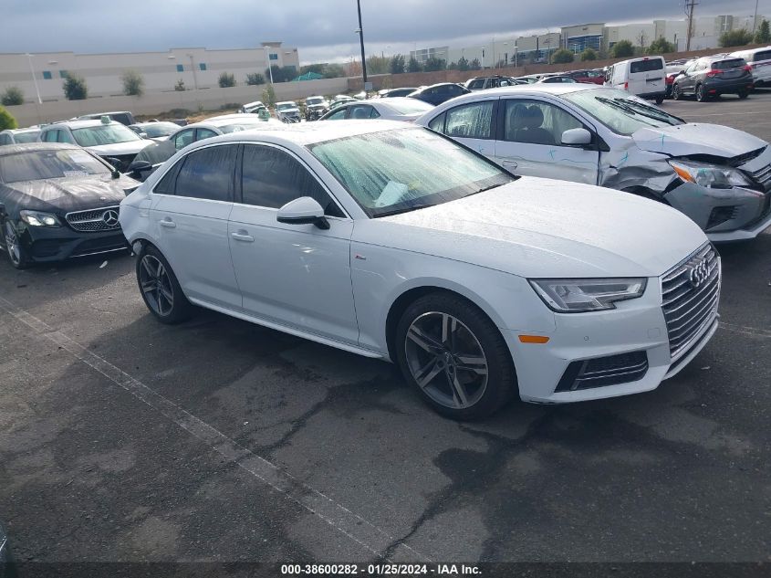2018 AUDI A4 2.0T TECH ULTRA PREMIUM/2.0T ULTRA PREMIUM - WAULMAF45JA044294