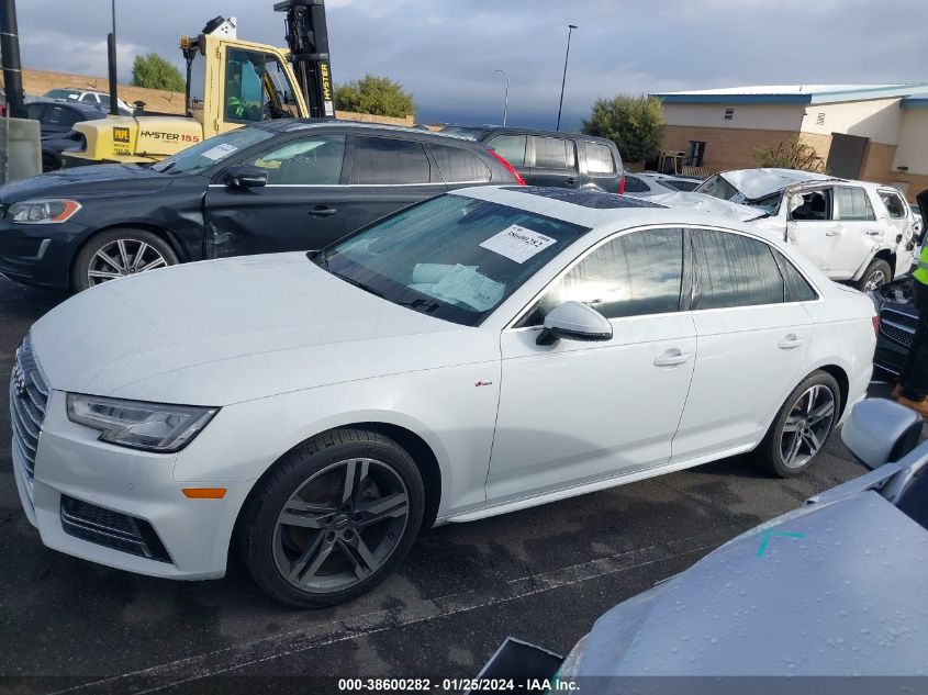 2018 AUDI A4 2.0T TECH ULTRA PREMIUM/2.0T ULTRA PREMIUM - WAULMAF45JA044294