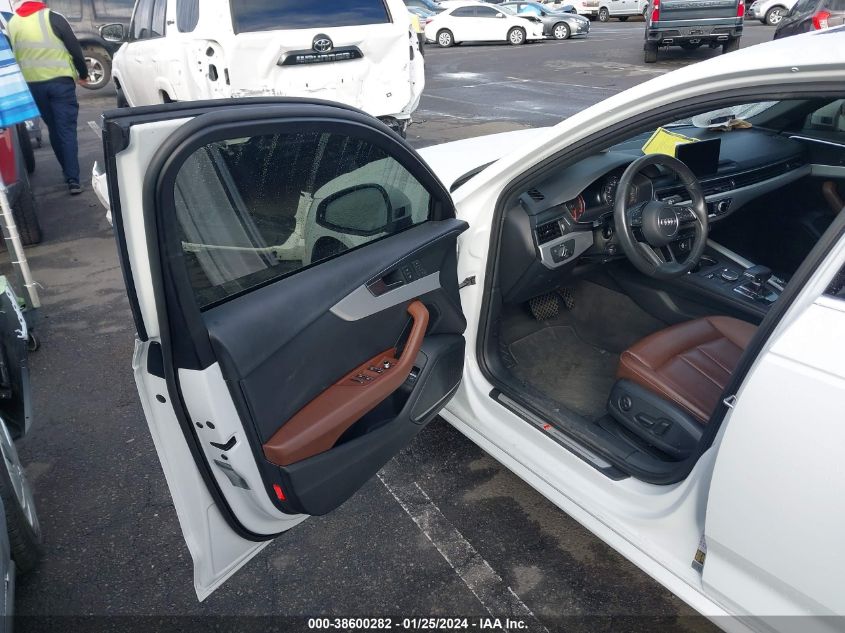 2018 AUDI A4 2.0T TECH ULTRA PREMIUM/2.0T ULTRA PREMIUM - WAULMAF45JA044294