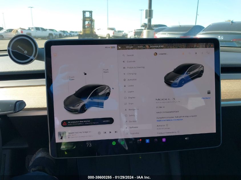 2021 TESLA MODEL 3 STANDARD RANGE PLUS REAR-WHEEL DRIVE - 5YJ3E1EA5MF875961
