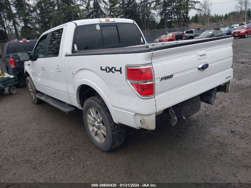 2013 FORD F-150 LARIAT - 1FTFW1EF1DFC58493