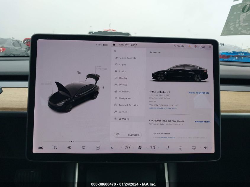 2020 TESLA MODEL 3 LONG RANGE DUAL MOTOR ALL-WHEEL DRIVE - 5YJ3E1EB2LF790227