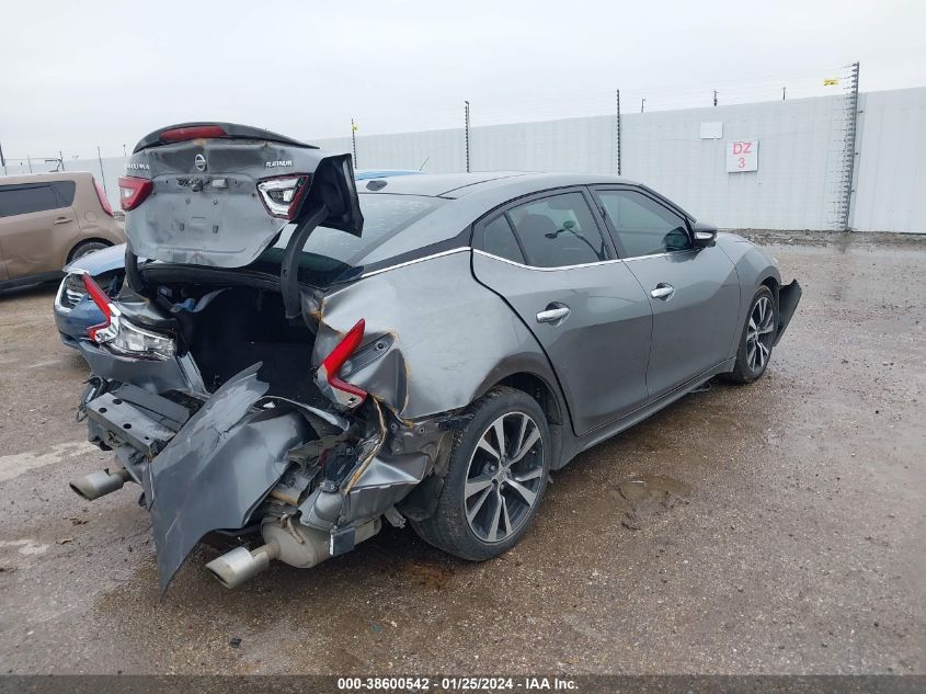 2016 NISSAN MAXIMA 3.5S/SV/SL/SR/PLAT - 1N4AA6AP6GC403284