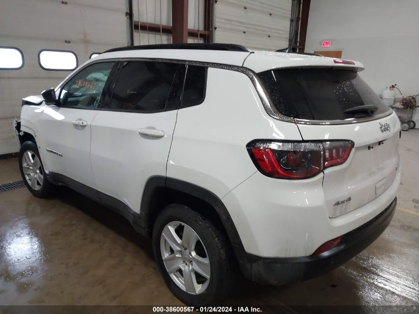 2022 JEEP COMPASS LATITUDE 4X4 - 3C4NJDBBXNT124103