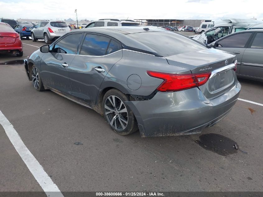 2016 NISSAN MAXIMA 3.5S/SV/SL/SR/PLAT - 1N4AA6AP5GC402711