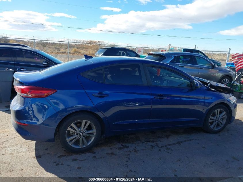 2018 HYUNDAI ELANTRA SEL - 5NPD84LF6JH291707