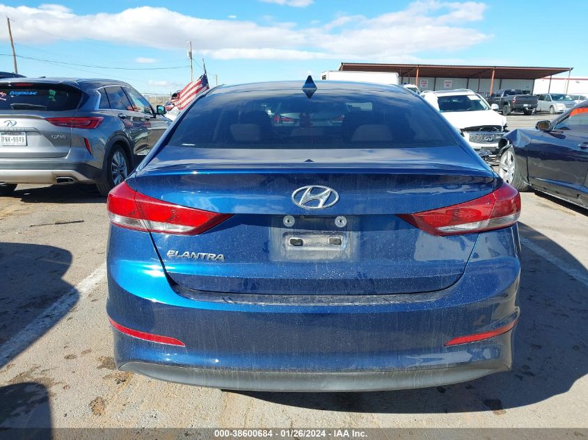 2018 HYUNDAI ELANTRA SEL - 5NPD84LF6JH291707
